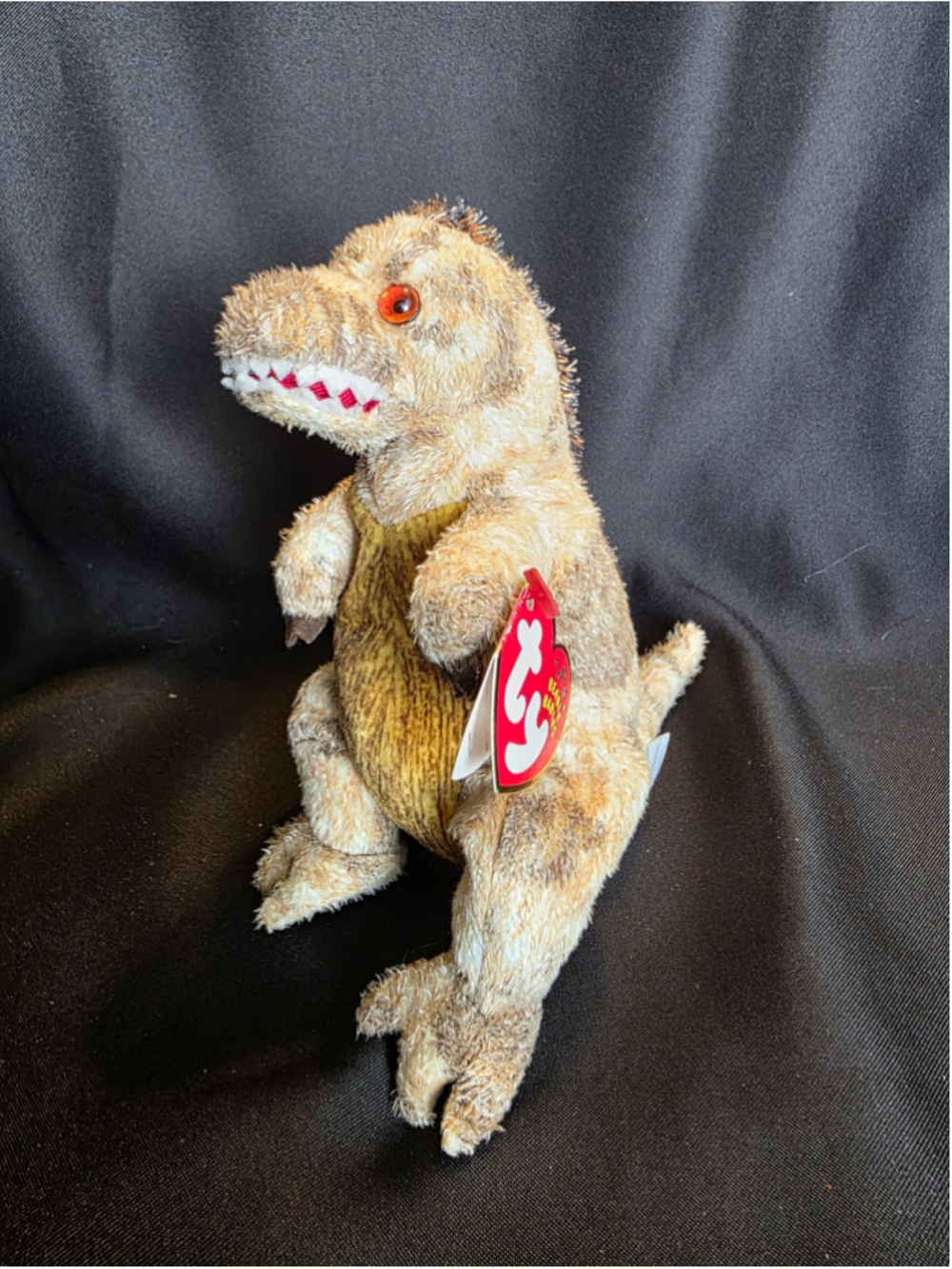 Ty Beanie Baby Stuff Toothy the Dinosaur stuffed toy vintage